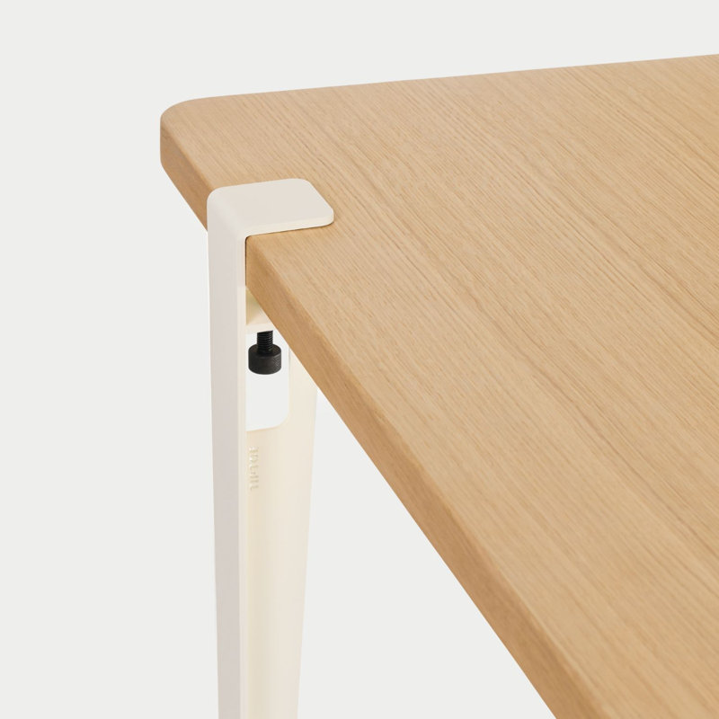 Tiptoe Steel Table Legs, Cream White
