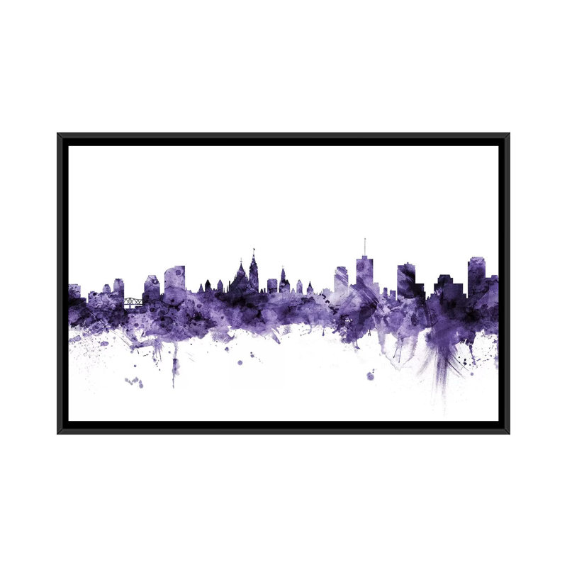 « ottawa, canada horizon » par michael tompsett, reproduction d’impression sur toile tendue, H 18 po x l 26 po x P 1,5 po