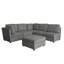 Canapé modulaire réversible en coin avec repose-pieds Brentwood-1758083733