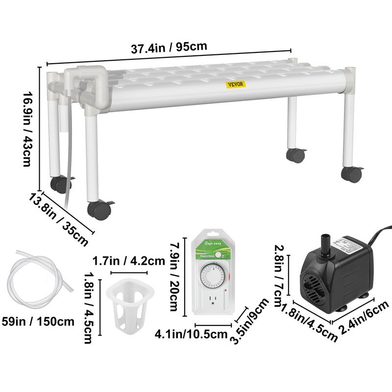 VEVOR 10 Hydroponic Unit Fruits / Vegetables