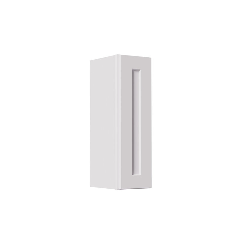 Armoire murale blanche en bois massif à 1 porte et 2 tablettes pour le rangement de la cuisine, de la salle de bain, de la buanderie, tablettes réglables prêtes à assembler (l 9 po x P 12 po x H 30 po)