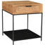 Theo Solid Wood End Table with Storage