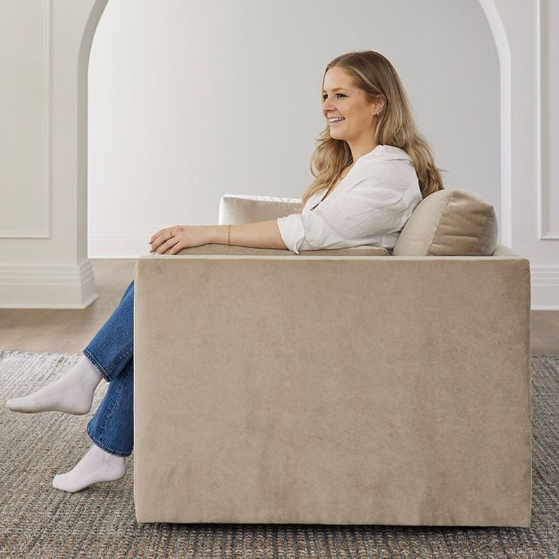 Fairfax Loveseat (70"), Performance Weave - Carrot
