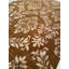 Tapis brun / beige en soie noué à la main moderne et moderne