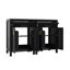 Ensemble de meuble-lavabo moderne 48 po avec lavabo en céramique, meuble de rangement équipé d'un tiroir rabattable et de tablettes à deux niveaux-68489946
