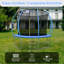 DOUBLE POISSON [Trampoline pliable] Mini trampoline de forme physique pliable 400 lb 10 pi avec rampe pour adultes