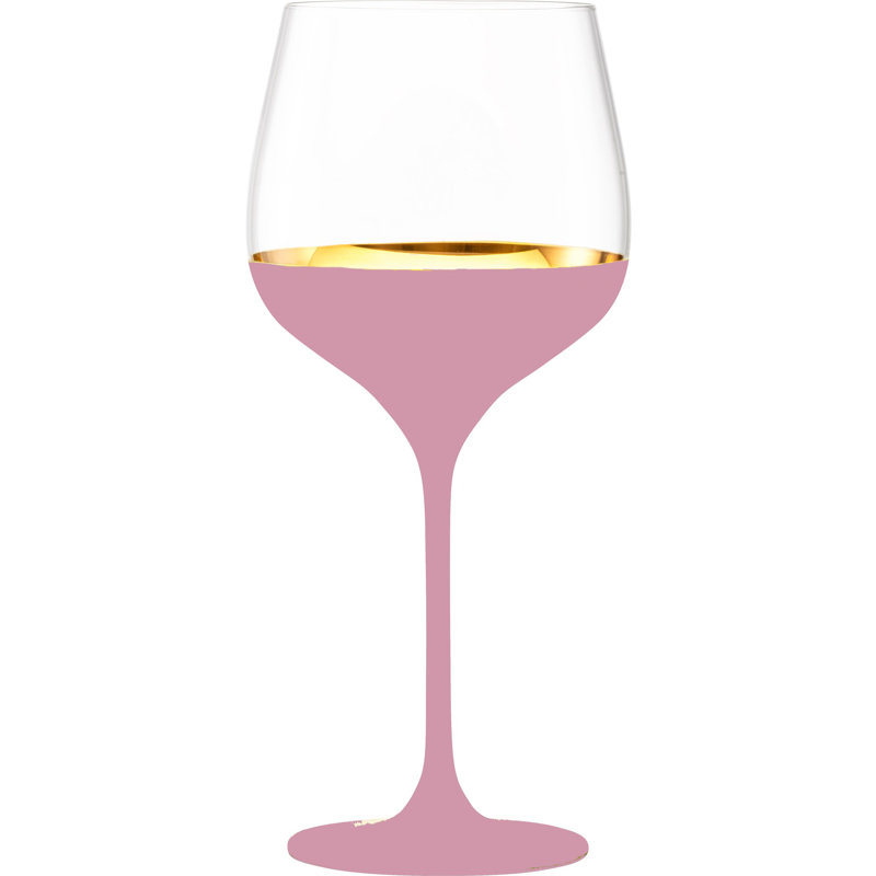 Grand verre bourgogne Oro24K, Rose