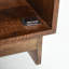 Table de chevet et de chambre à coucher à tiroir simple en bois avec finition noyer | Idée de cadeau