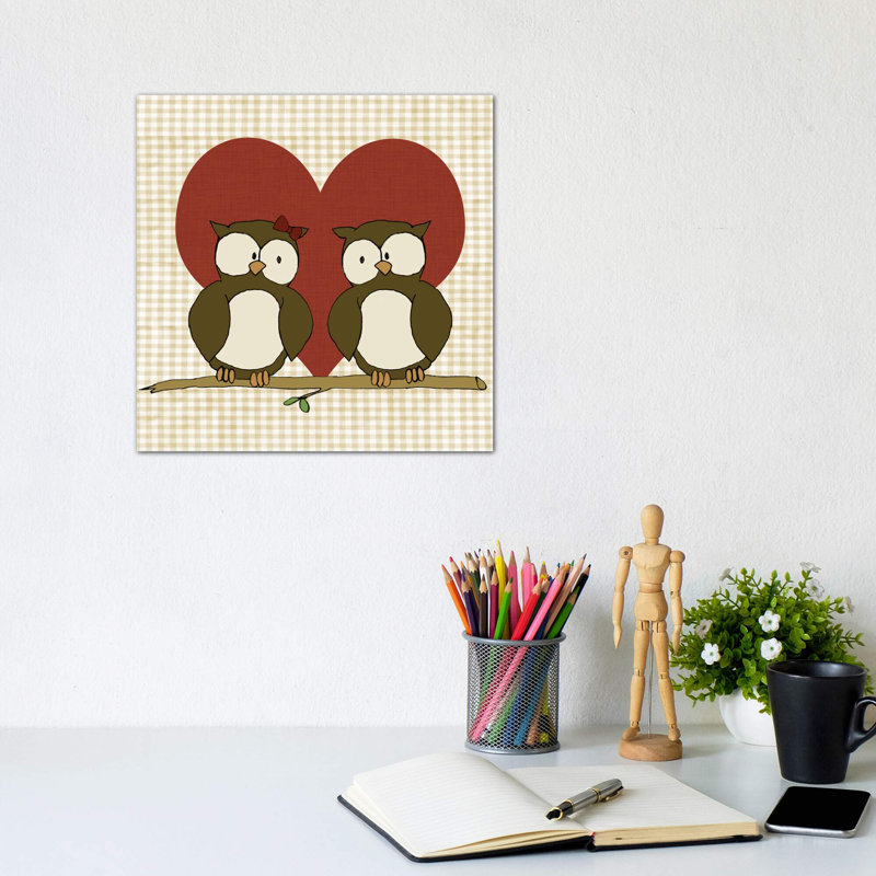 «You & Me IV» par Pam Ilosky - impression d'art graphique, Toile tendue, Pas de tapis, H 12 po x l 12 po x P 1,5 po