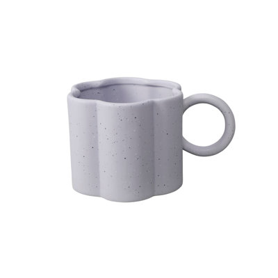 Tasse en céramique 18 oz lilas en forme de fleur