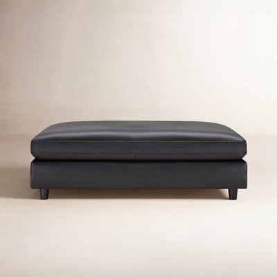 Fleetwood 45" Genuine Leather Ottoman
