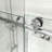 Opal Mirage MCOCOD 56" - 60" W x 72" H Sliding Frameless Soft Closing Shower Door with 5/16"(8mm)Clear Glass-99028593