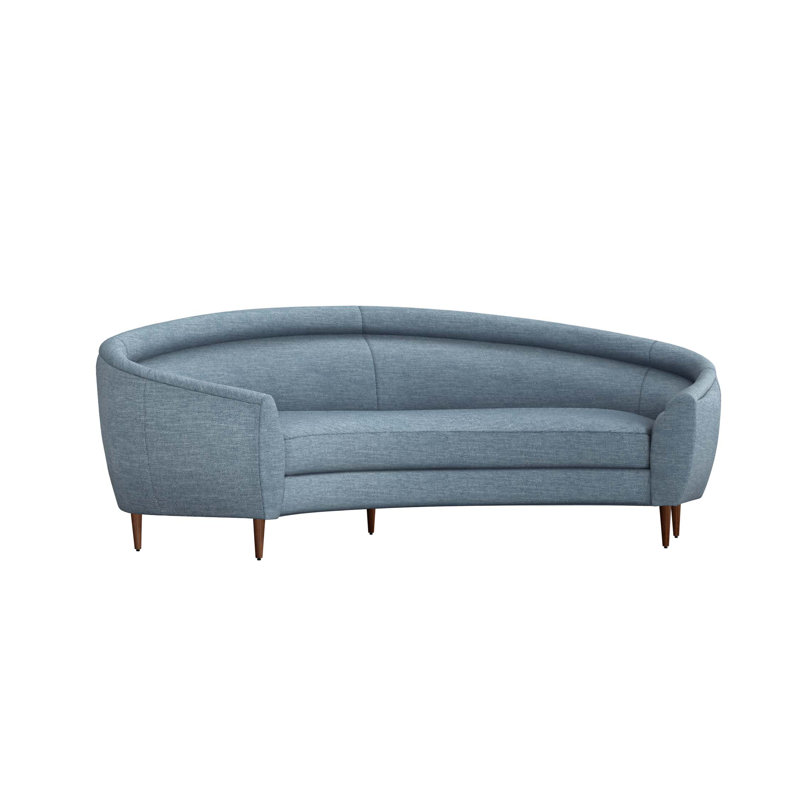 Capri Sofa, Surf Polyester Twill, Walnut