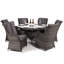 Mitcheldean 6 Seat Round Rattan Dining Set