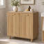 Armoire à linge basculante avec paniers amovibles et pieds en bois massif