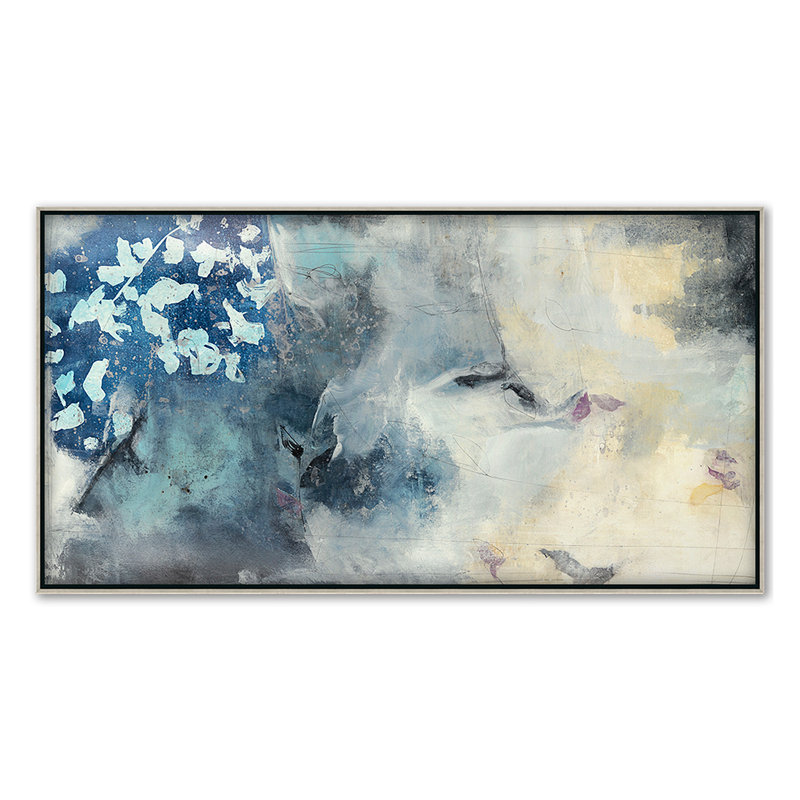 Song Writer 1 Print by Harris, Maeve, Silver Floater Framed, 34" H x 64" W