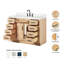Ensemble de meuble-lavabo simple en bois massif 48 po avec lavabo en quartz Carrara de 1,5 po Tidworth-739563218-761863594