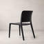 Chaise en plastique Durham, noir-1782289599
