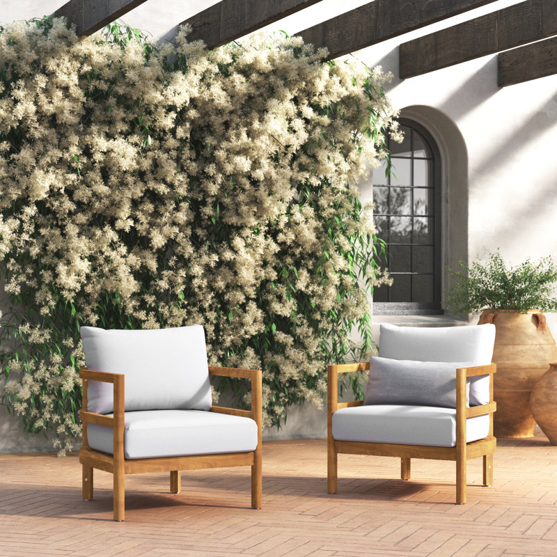 Eldridge Acacia Outdoor Lounge Chair