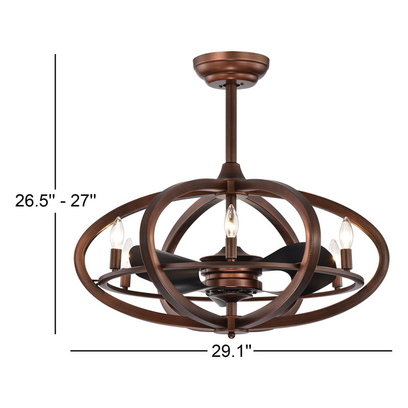 Wicklow 29.1'' Ceiling Fan with Light Kit