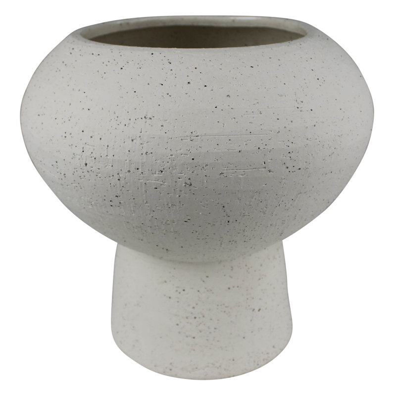Vase Cruz - Lrg, blanc, H 10 po x l 9,5 po x P 9,5 po