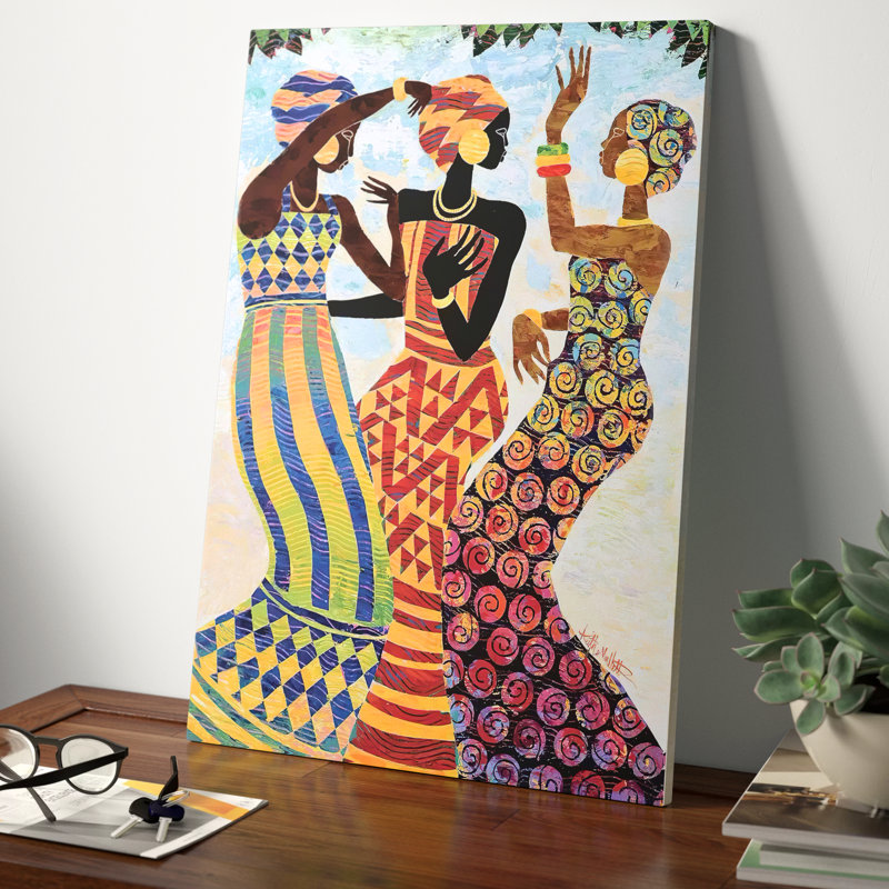 Celebration by Keith Mallett - Painting on Canvas, 20.32 cm H x 30.48 cm W, Wrapped Canvas