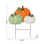 Piquet de jardin citrouille empilé en métal 23,75 po H (KD)