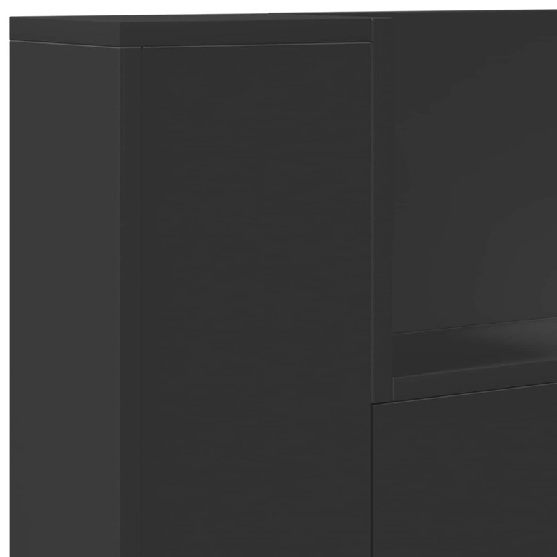 UK Single Headboard, 100 x 200cm, Black