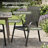 4-Person Round Patio Dining Set With Stackable Textilene Chairs-1029790158