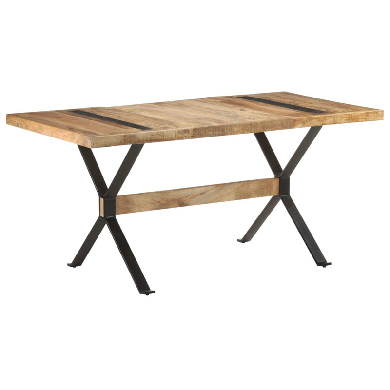 Table de salle à manger Izaak, Bois de manguier, H 29,9 po x L 63 po x l 31,5 po