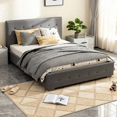 Delvin Upholstered Ottoman Bed