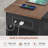 71" L-Shaped Executive Desk, Large Office Desk With Widen File Drawers and Power Outlets-743222529