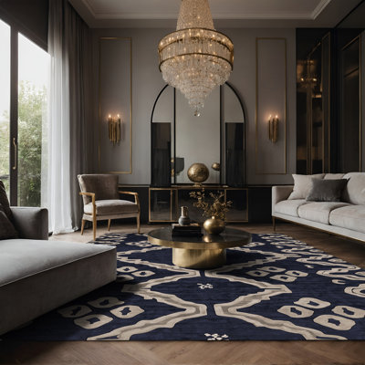 Tapis gris soyeux et moelleux