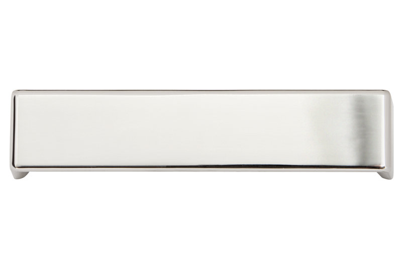 Poignée de tiroir en nickel poli de 3-3 / 4 po Lancaster, Nickel poli