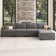 Anureet L shaped Modular Sectional Sofa Gray Sofa with Chaise