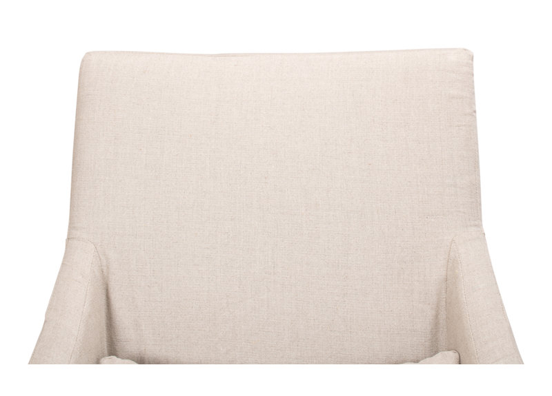 Brera Upholstered Arm Chair, Ivory