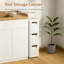 Armoire avec 3 tiroirs de rangement en plastique et tour de rangement empilable avec 3 bacs coulissants pour placard, chambre à coucher, salle de bain, bureau Abdullah-475624180