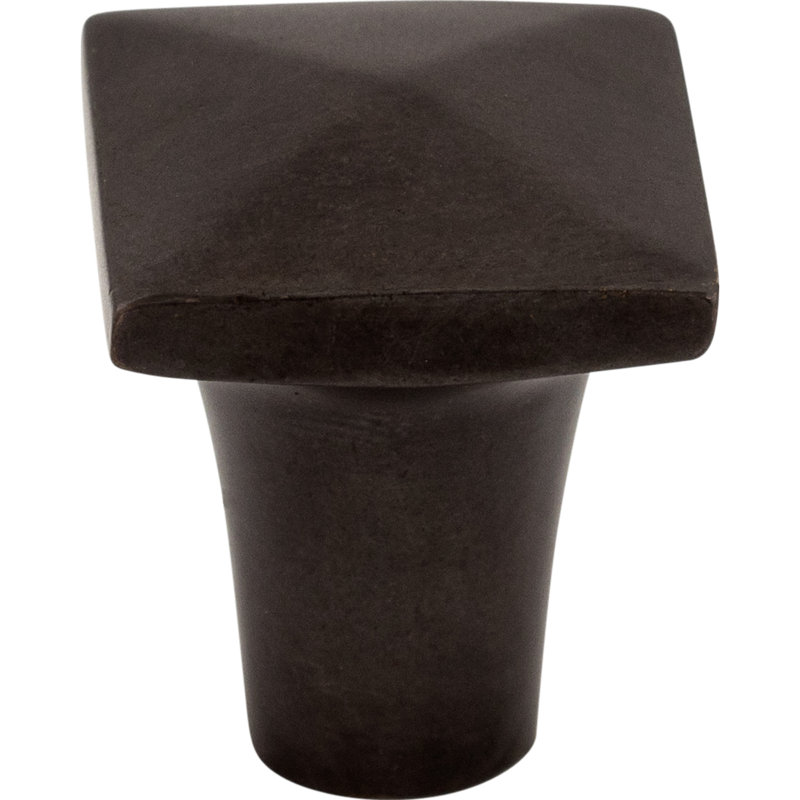 Aspen 3/4" Length Square Knob, 7/8" Length, Medium Bronze