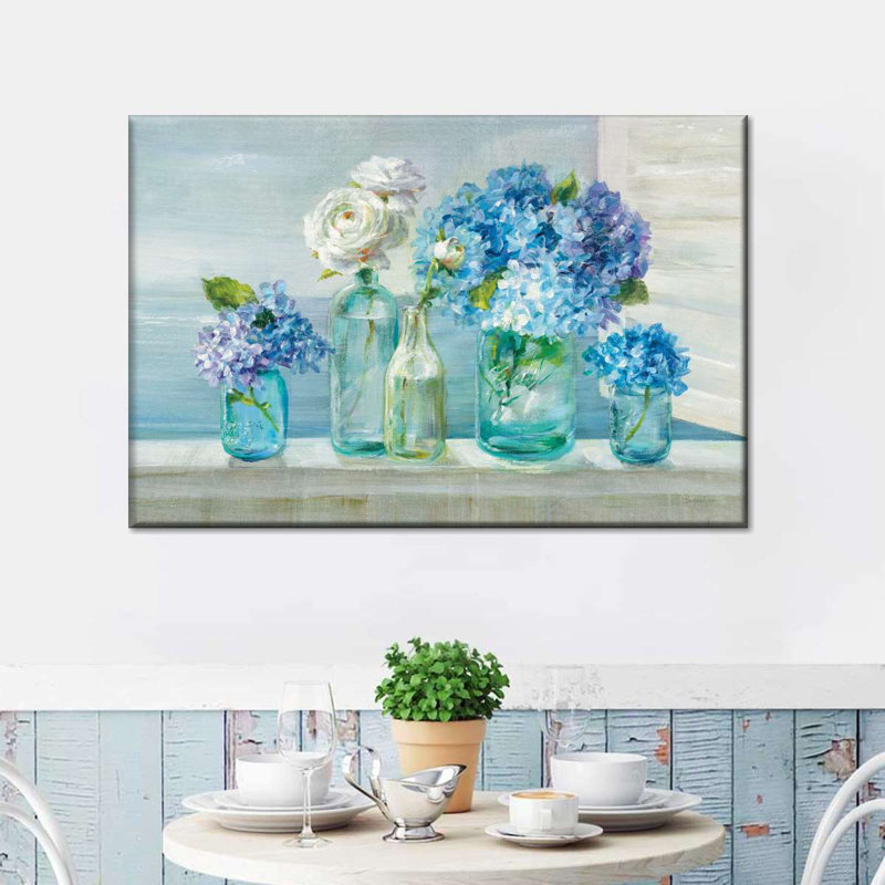 «A Beautiful Day at the Beach», reproduction sur toile tendue, H 20 po x l 30 po x P 1,25 po