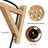 Kitchen Island 11.8'' Bamboo Wall Light Fixture Plug In With Switch