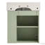 Meuble-lavabo flottant de 21,6 po avec lavabo en céramique, rangement à droite-116657484