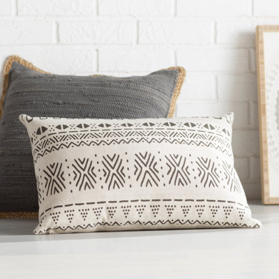 Mud Cloth Rectangular Lumbar Pillow