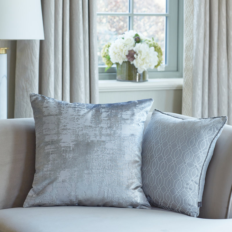 Aphrodite Square Throw Pillow Cover, Anthracite