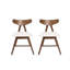  Chaise de salle à manger Vida (ensemble de 2), élégantes chaises rembourrées pour la cuisine et la salle à manger, beige clair
