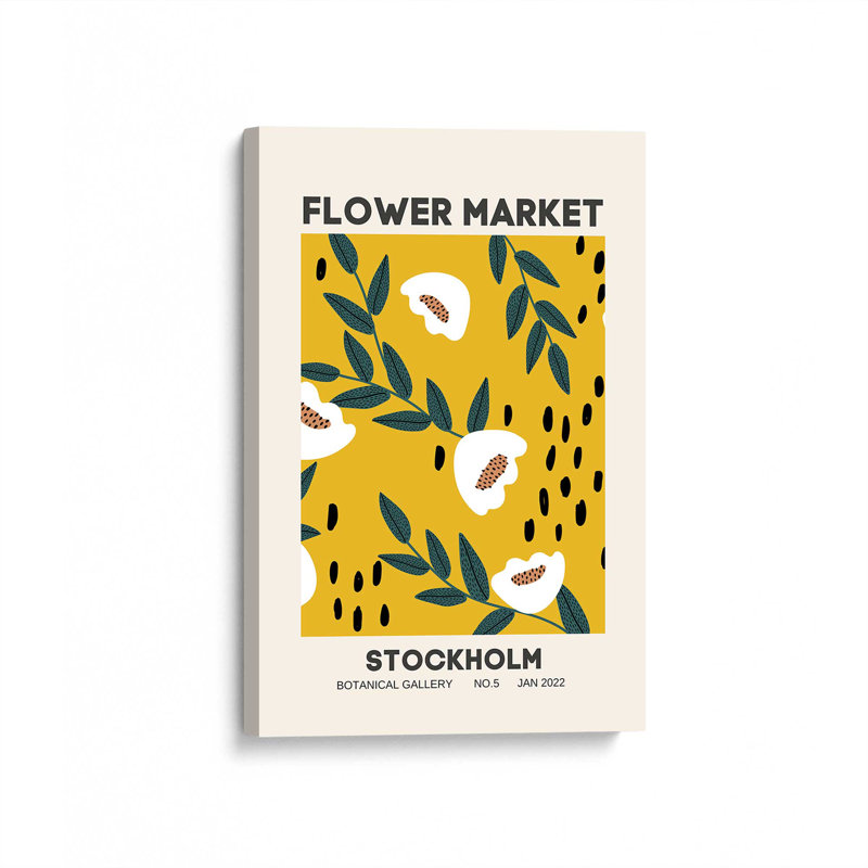 «Stockholm Flower Market», affiche sur toile tendue, H 36 po x l 24 po