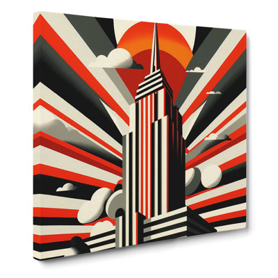 Empire State Building Constructivism - Print