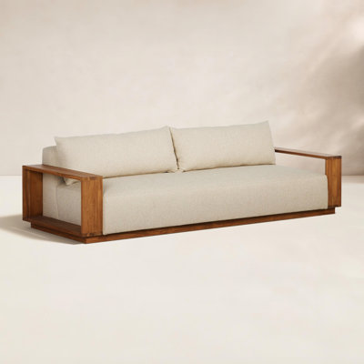 Mather Outdoor Metal Sofa-106"