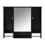 Armoire de salle de bain murale moderne avec miroir
