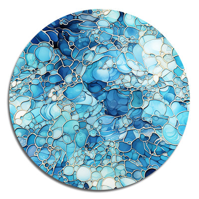 Chritine - Floral Round Metal Art