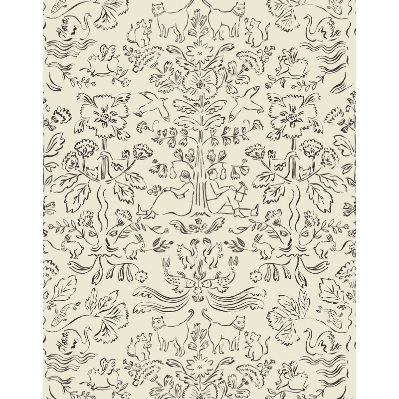 Storyline Wallpaper | Traditional / Roll - 27" x 30', Parchment